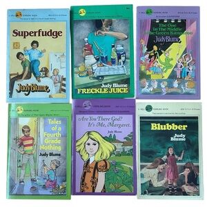 Six Vintage Judy Blume Books 1980-1981